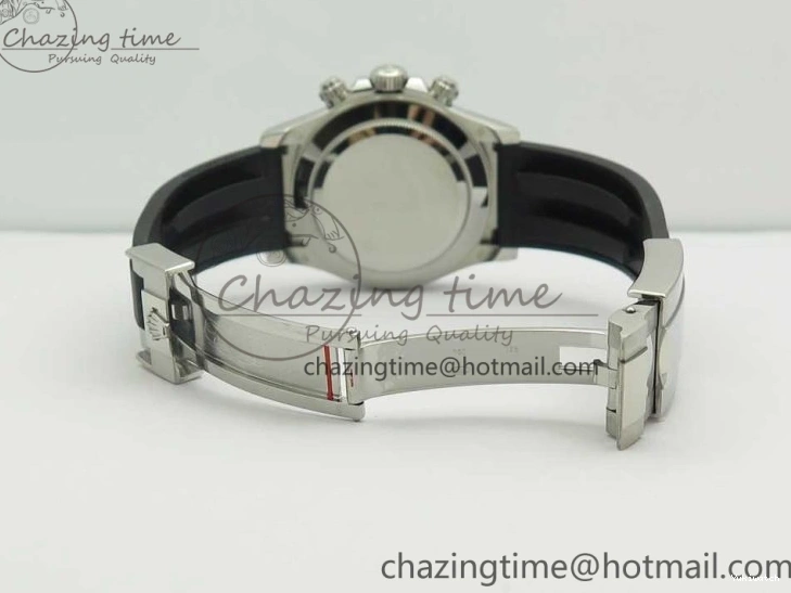 Daytona SS 1:1 Edition Noob Strap Black Best Rubber (Free SA4130 on Dial 904L Blue Extra Case Strap) 116519 0411